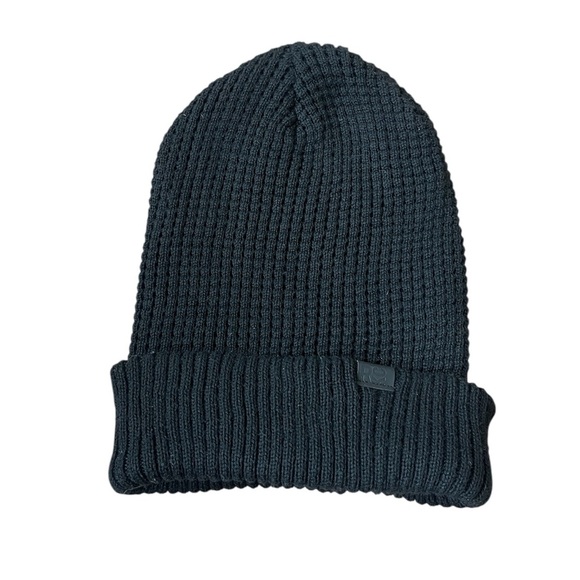 Kenneth Cole Reaction Accessories - Kenneth Cole Reaction Black Knit Beanie Unisex Ribbed Cuffed Winter Hat Adult